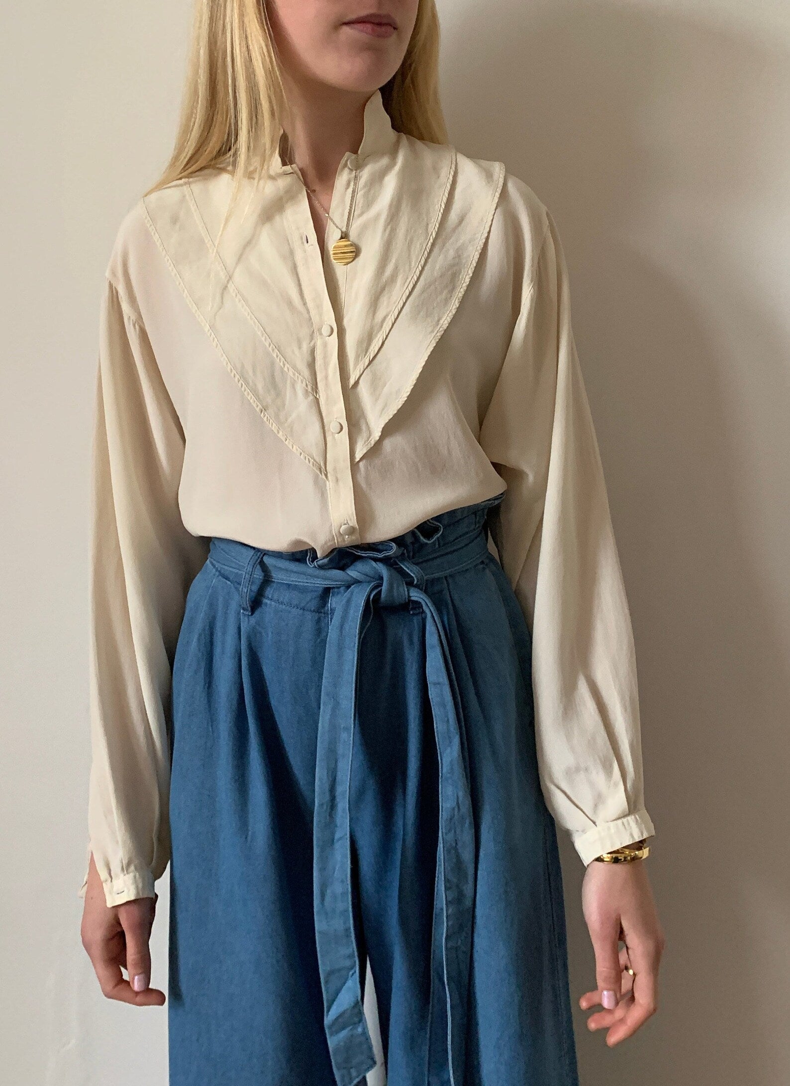 Vintage silk blouse UK10-12