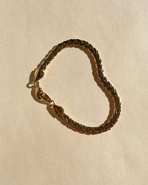 Flattened Wheat Chain Bracelet VSxR 47