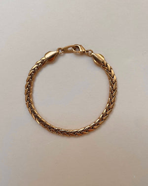 Flattened Wheat Chain Bracelet VSxR 47