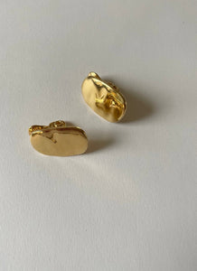 Monet Gold Pebble Earrings VS x R34