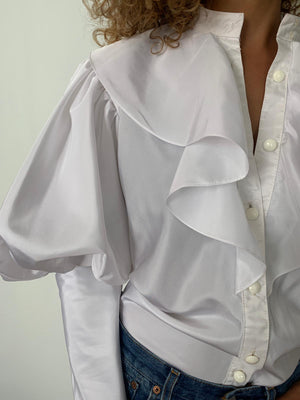 Frank Usher 1980's balloon sleeve blouse