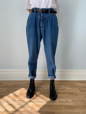 Lee 1980's high waisted pleat front jeans W30