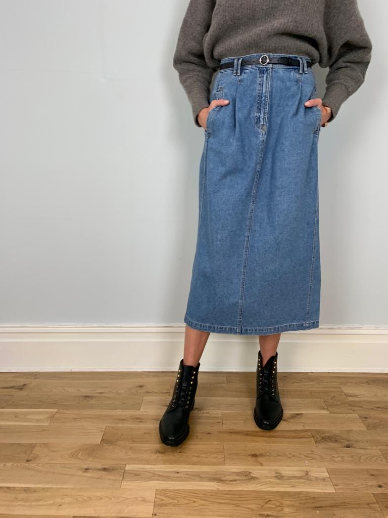 Vintage Liz Wear denim midi skirt