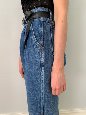 Vintage Bill Blass 1980's pleat front jeans W30
