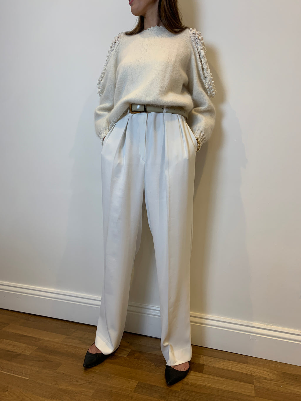 Vintage Yves Saint Laurent pleat front trousers