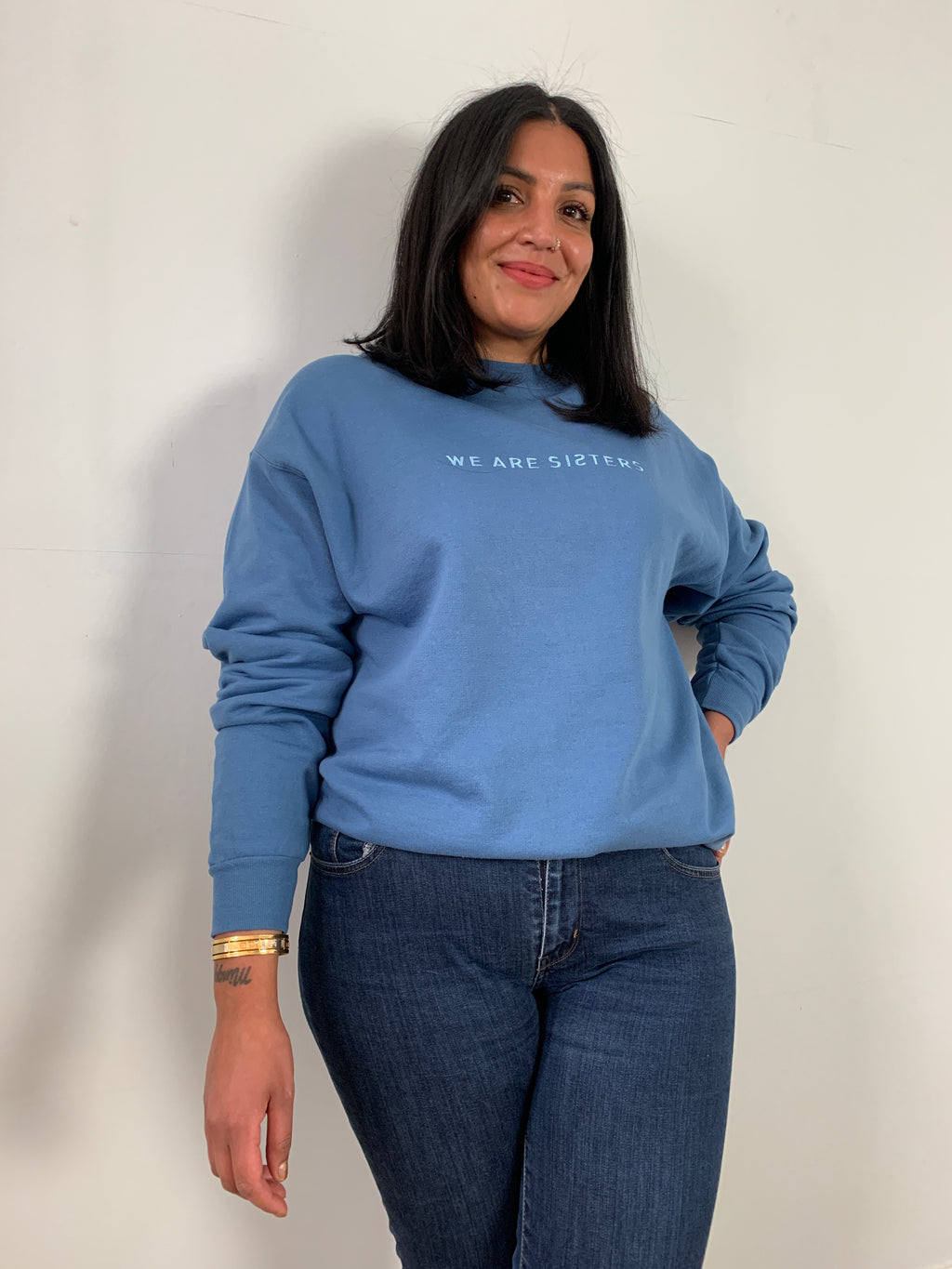 WE ARE SISTERS Vintage sweatshirt in blue VS33