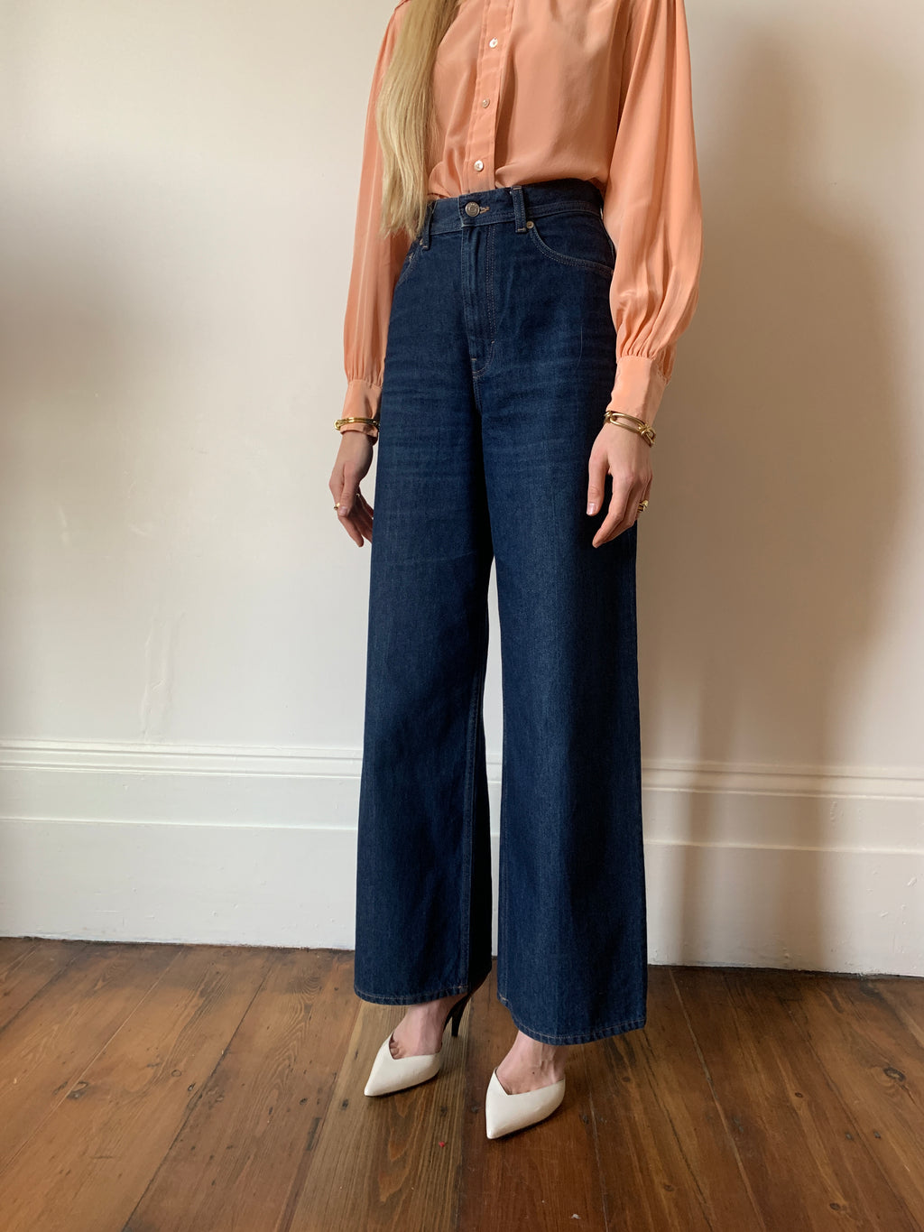 Pre-loved wide leg jeans