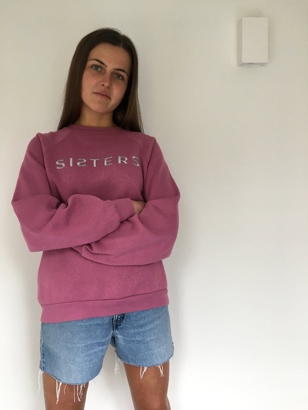 SISTERS embroidered sweatshirt S9