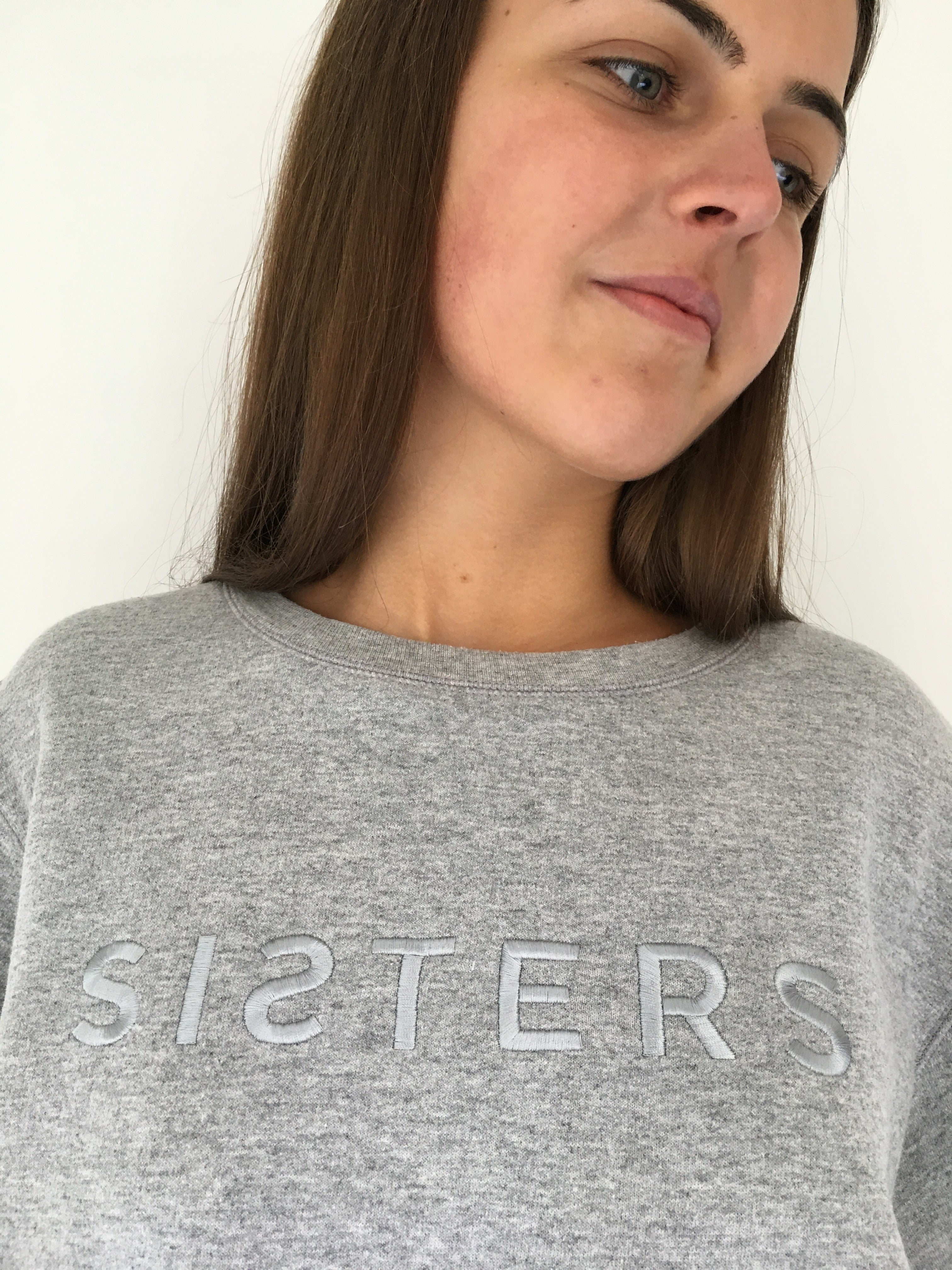SISTERS embroidered sweatshirt Large