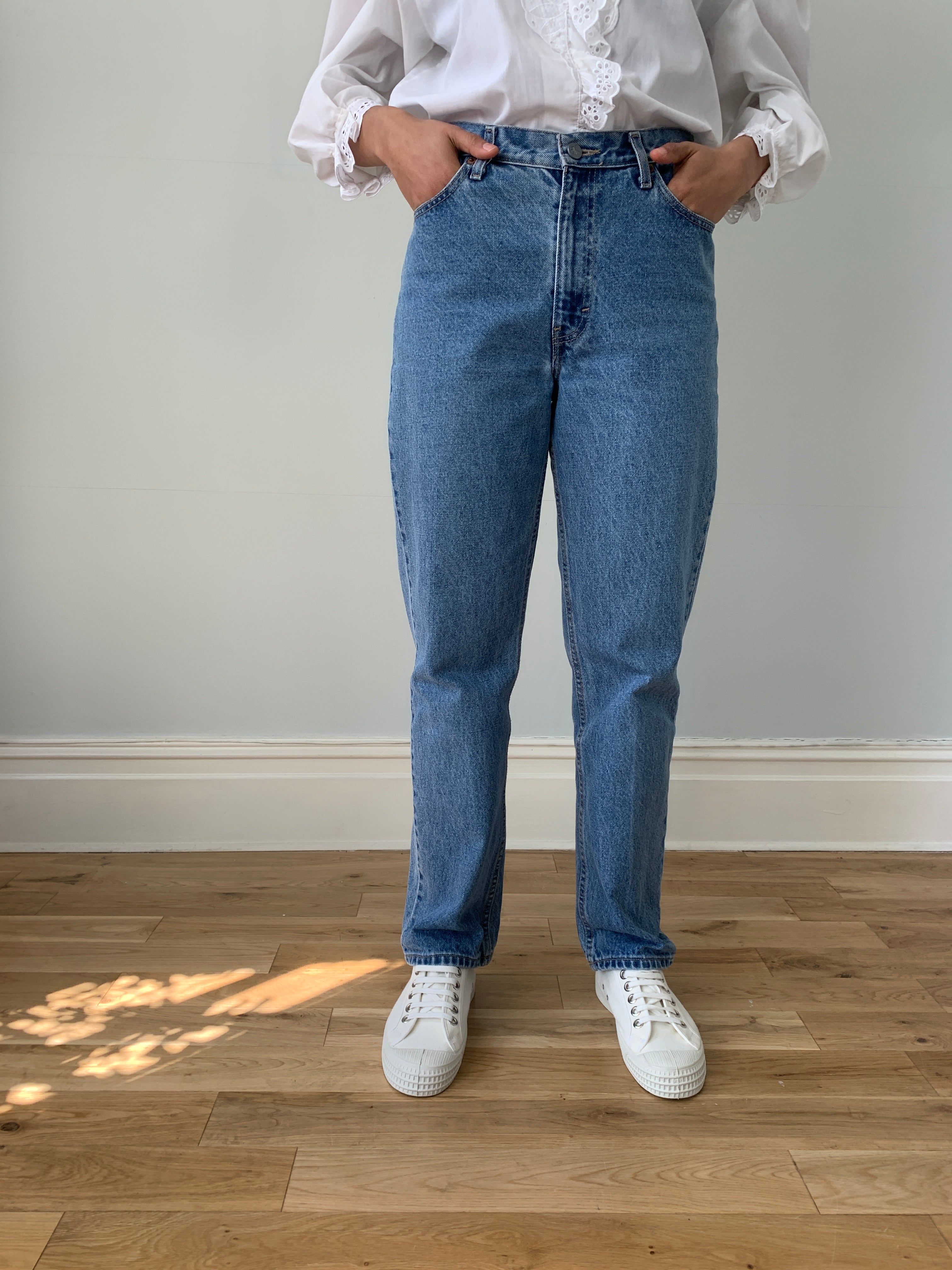 Calvin Klein 1990s high waisted denim jeans