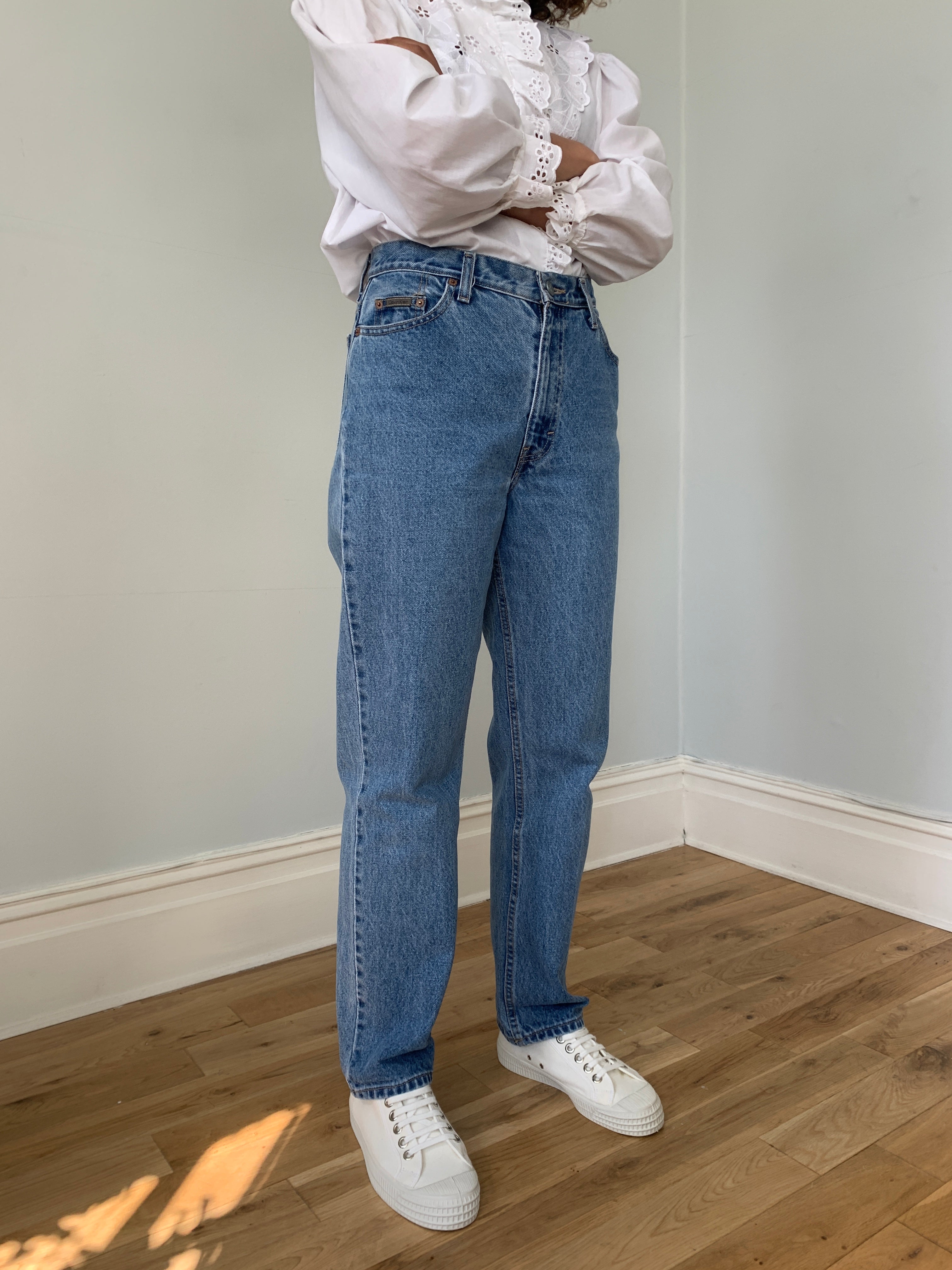 Calvin Klein 1990s high waisted denim jeans