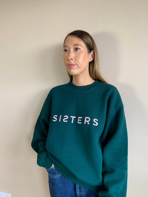 SISTERS embroidered sweatshirt Medium