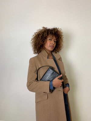 Vintage 1990s minimal cashmere coat
