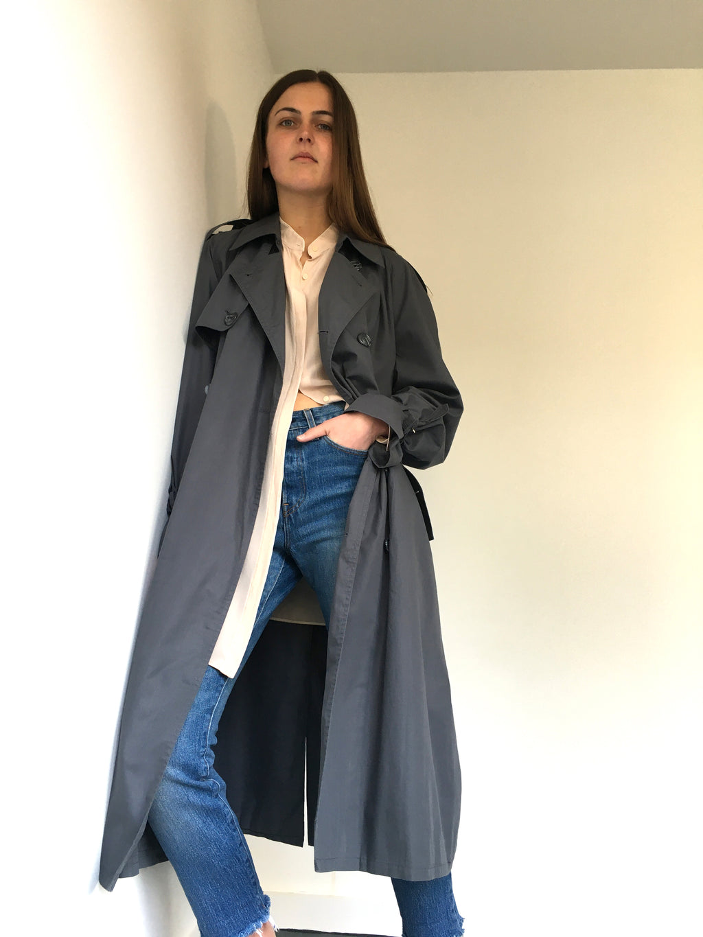 Yves Saint Laurent 1980's trench coat