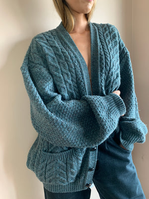 Vintage Aran knitted cardigan