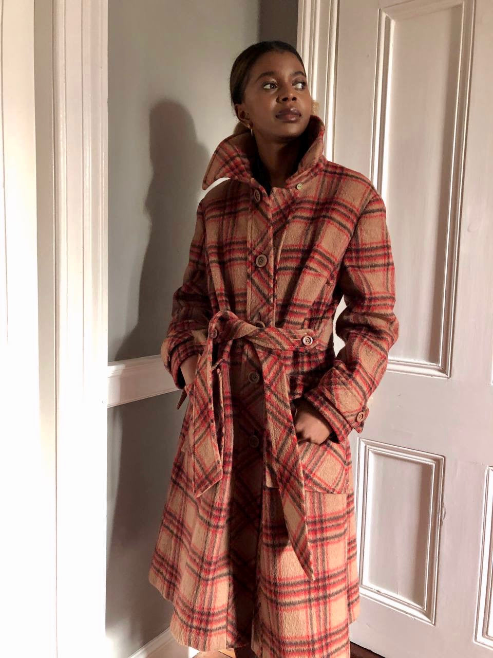 Vintage Windsmoor statement check coat