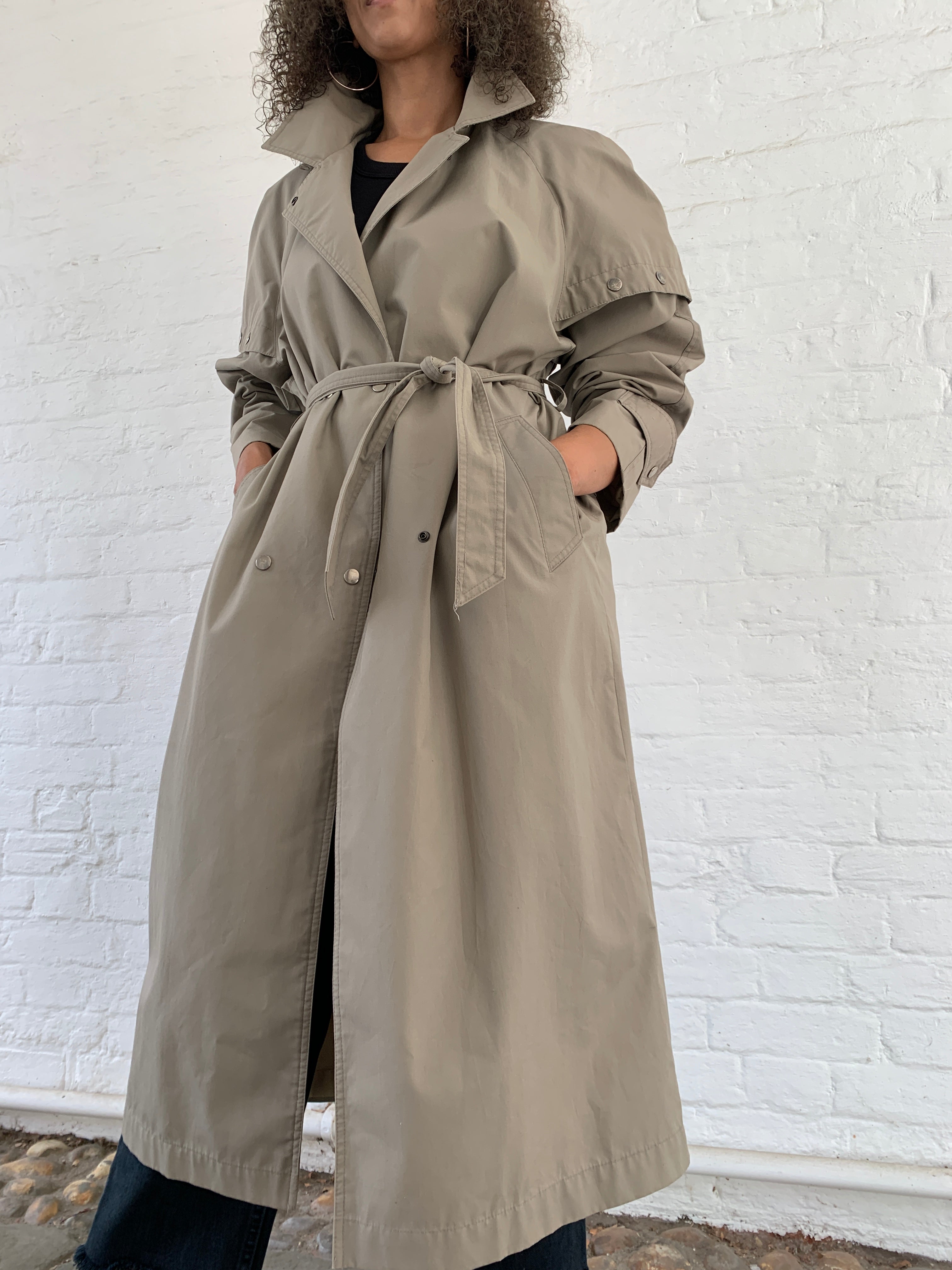 Vintage 1980s Nicollini trench coat
