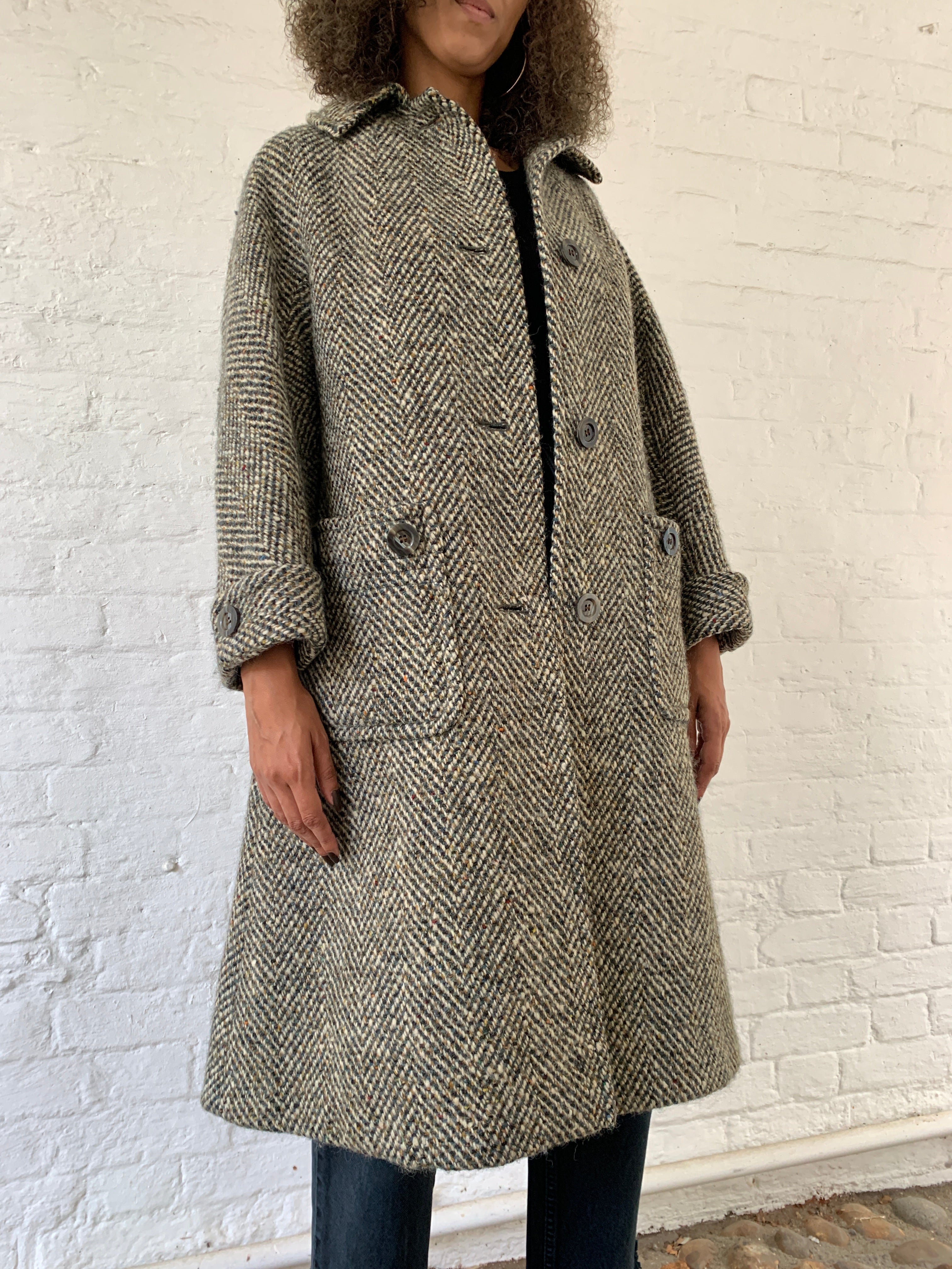 Vintage tweed Aquascutum coat