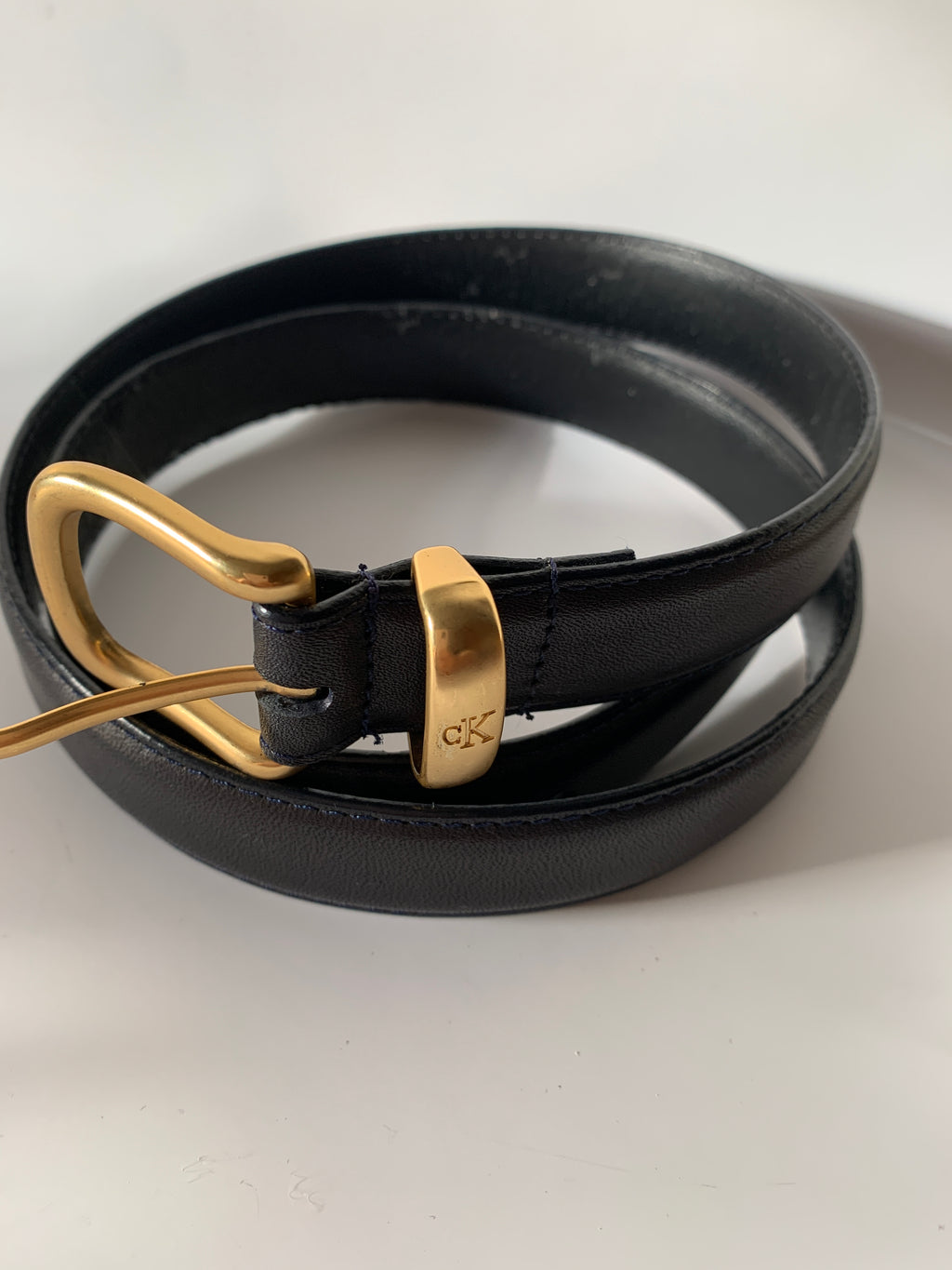 Vintage CK leather belt