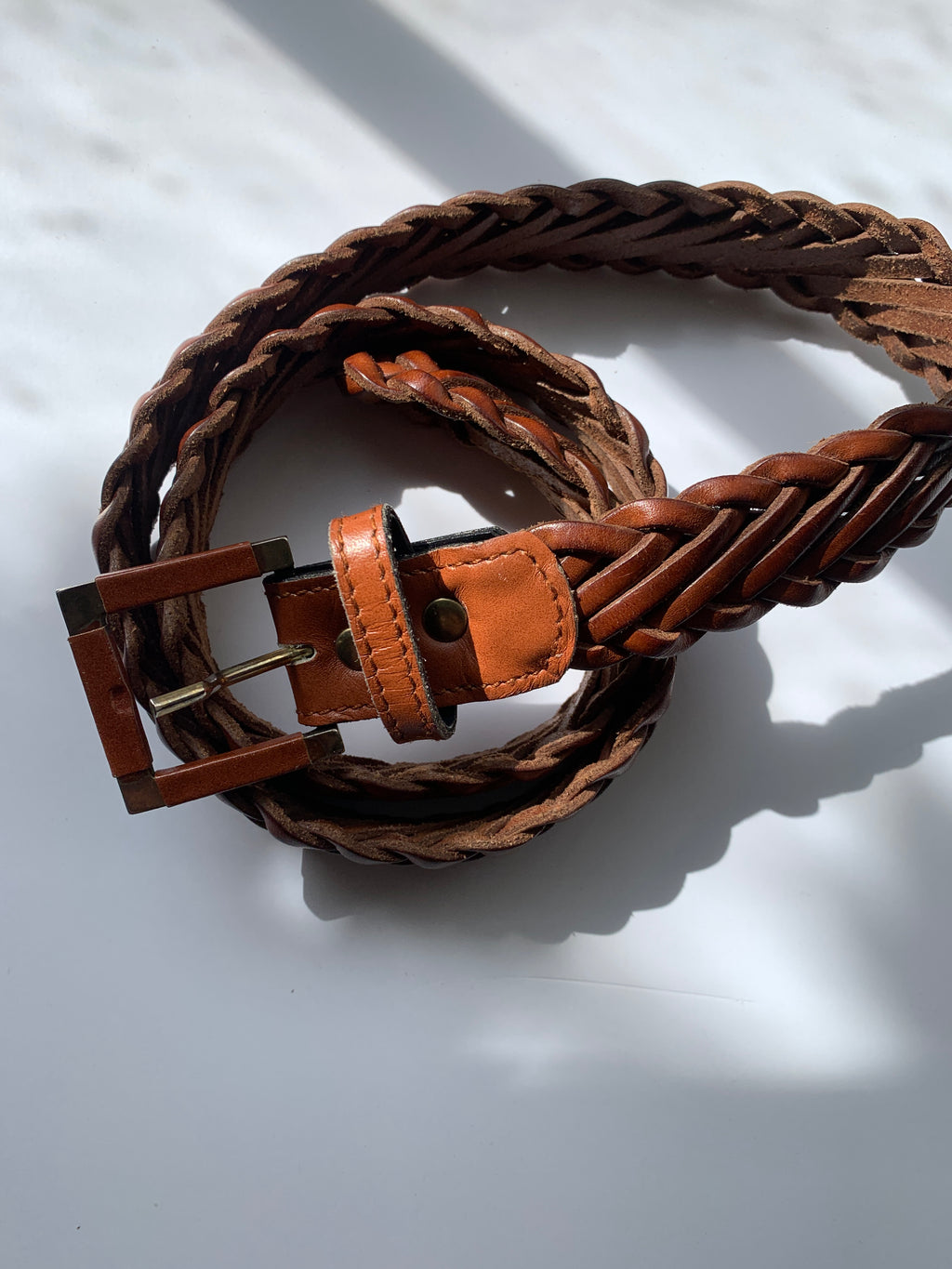 Vintage plaited belt W26-32"