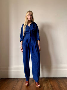 Vintage cotton utility style boilersuit