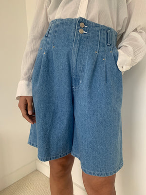 Vintage high waisted denim shorts