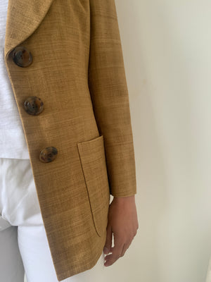 Vintage Yves Saint Laurent silk linen jacket