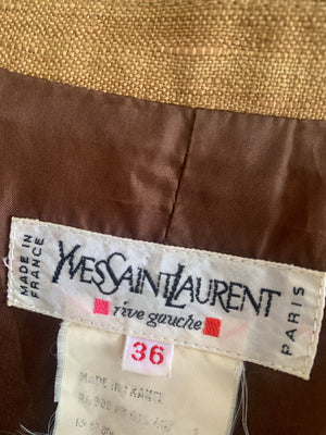 Vintage Yves Saint Laurent silk linen jacket