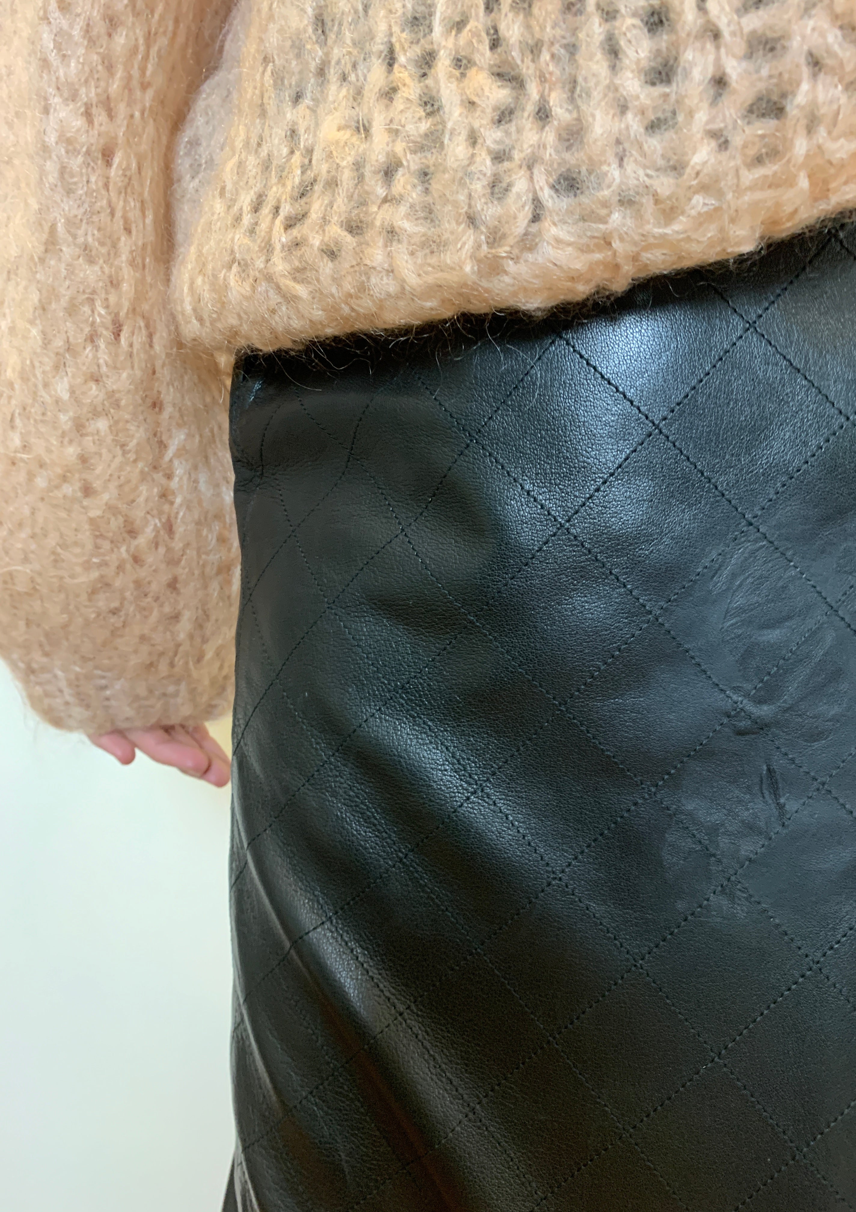 Vintage Yves Saint Laurent Leather skirt