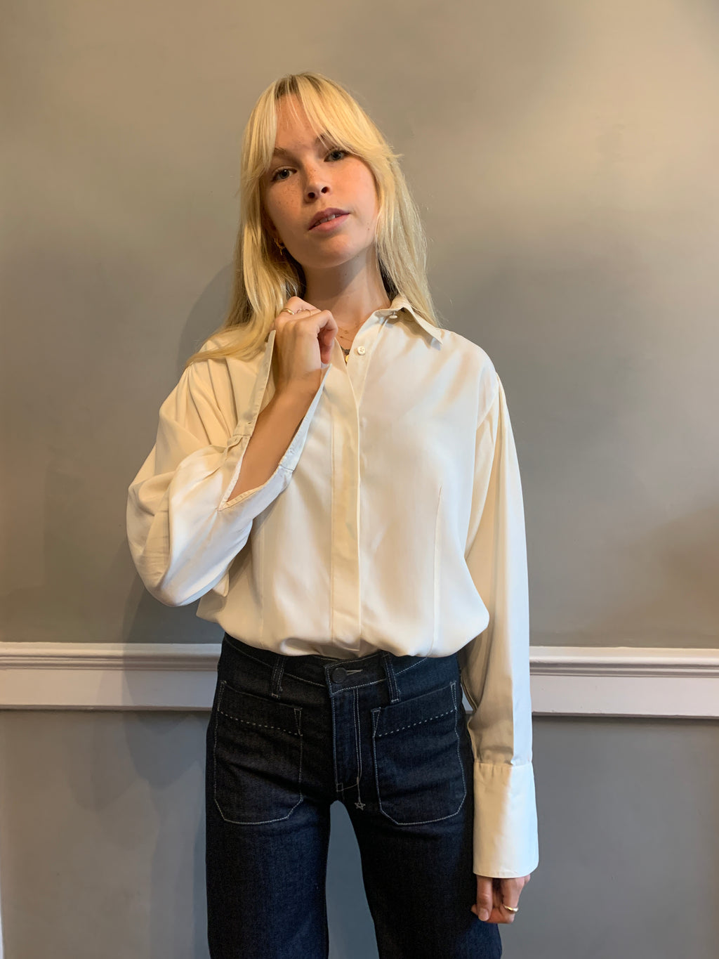 Vintage Burberrys silk shirt