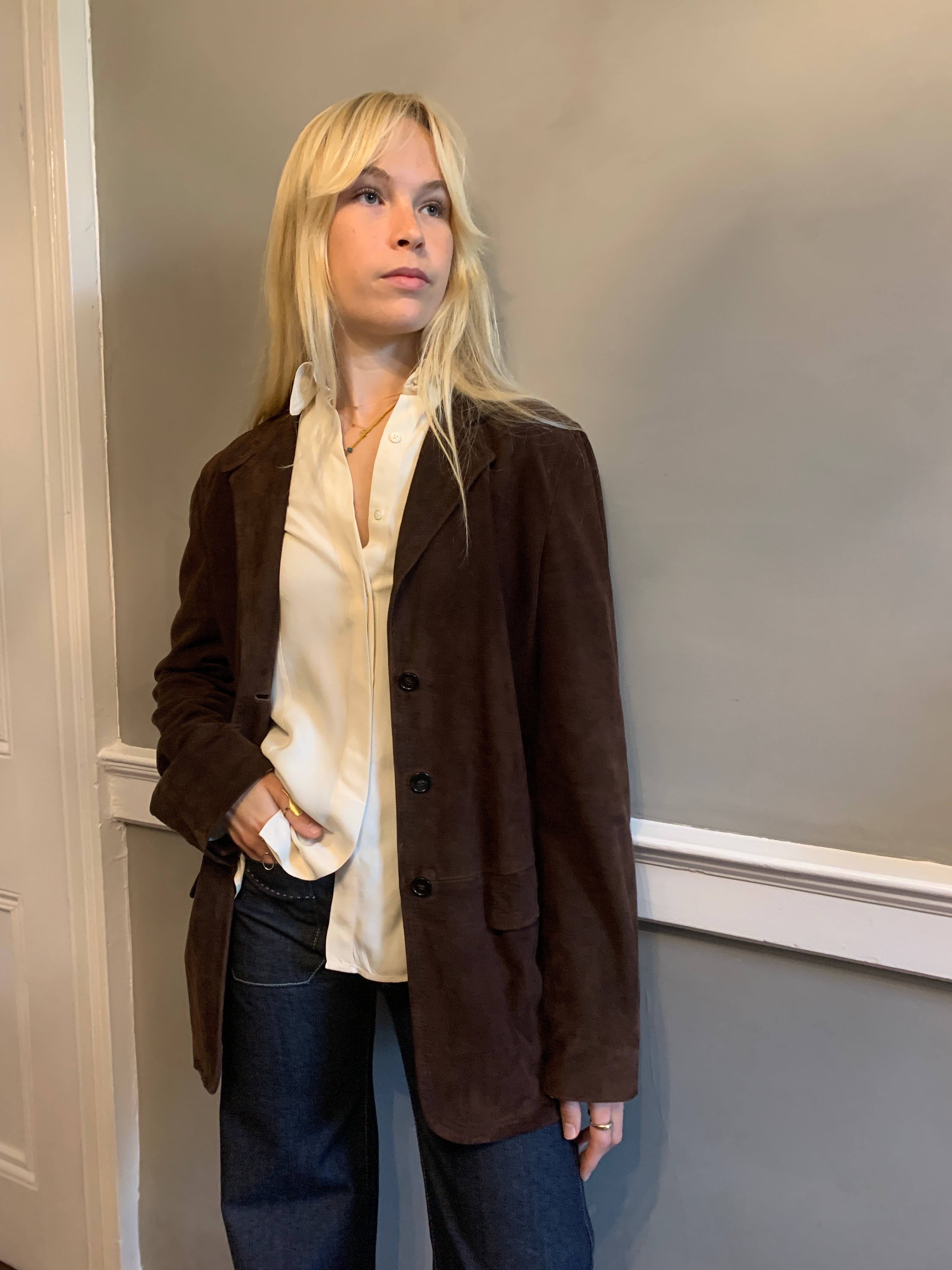 Vintage Maxmara suede jacket
