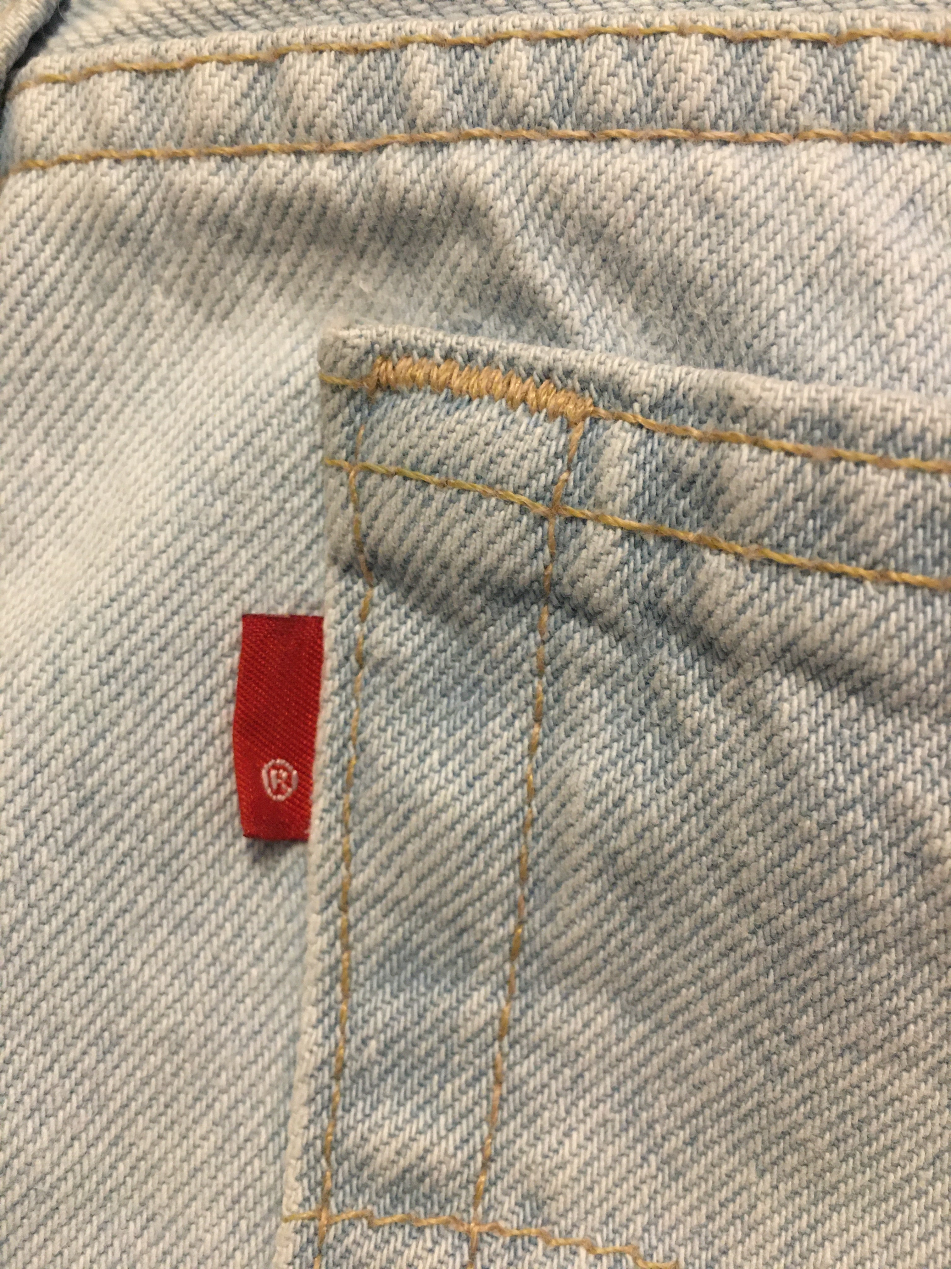 Vintage 501s bleached wash jeans W32