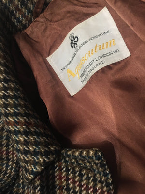 Aquascutum Vintage Cape check coat