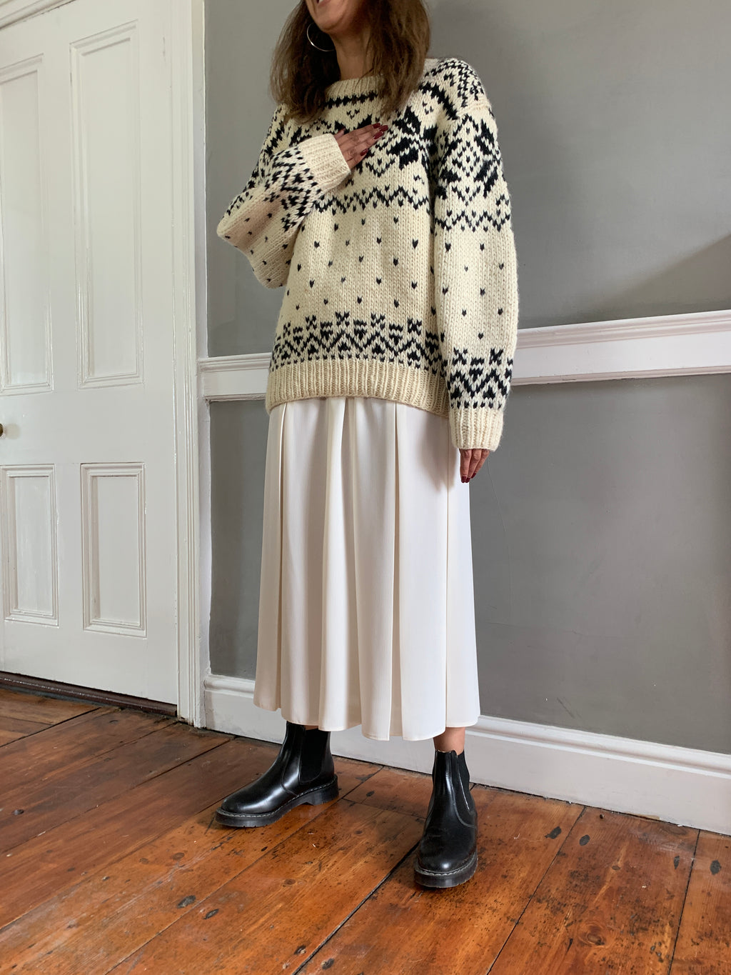 Vintage fairisle chunky knit jumper