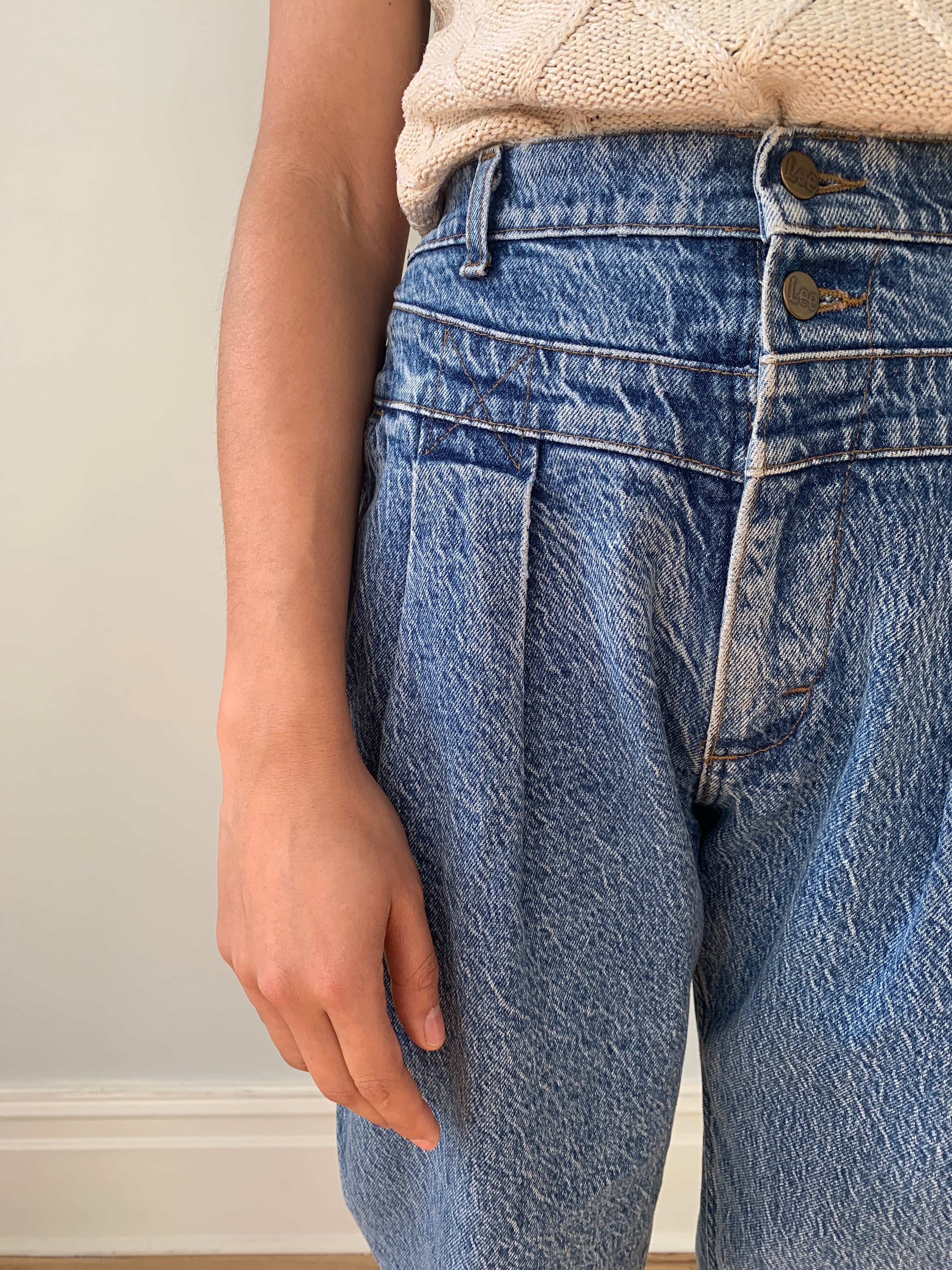 Vintage 1980's Lee stonewash loose fit jeans