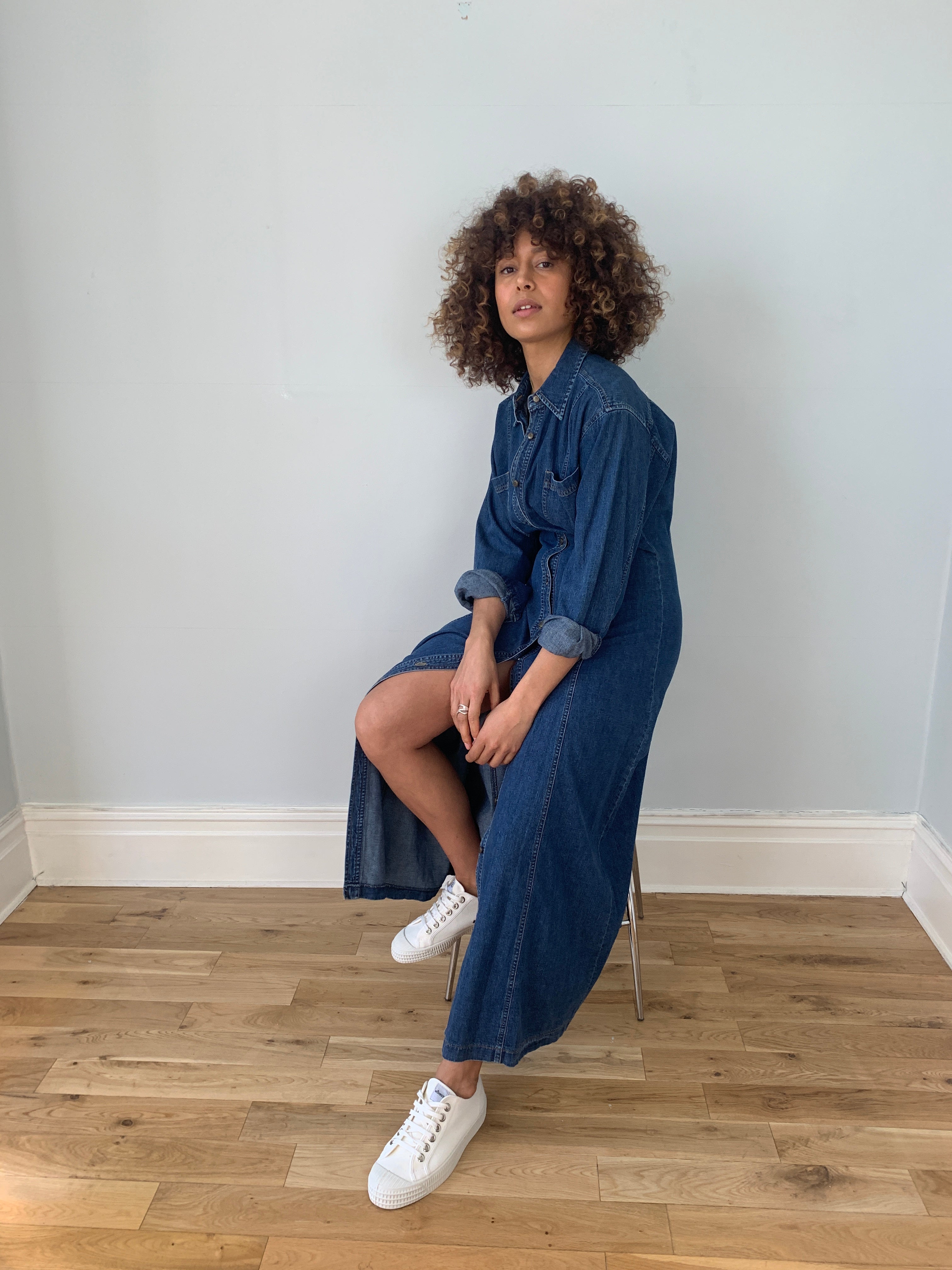 denim maxi shirt dress uk bonprix Denim Maxi Shirt Dress