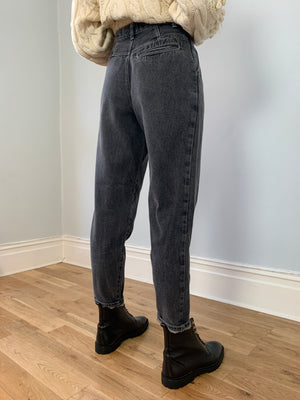 Mary Quant 1980's pleat front, high waisted jeans