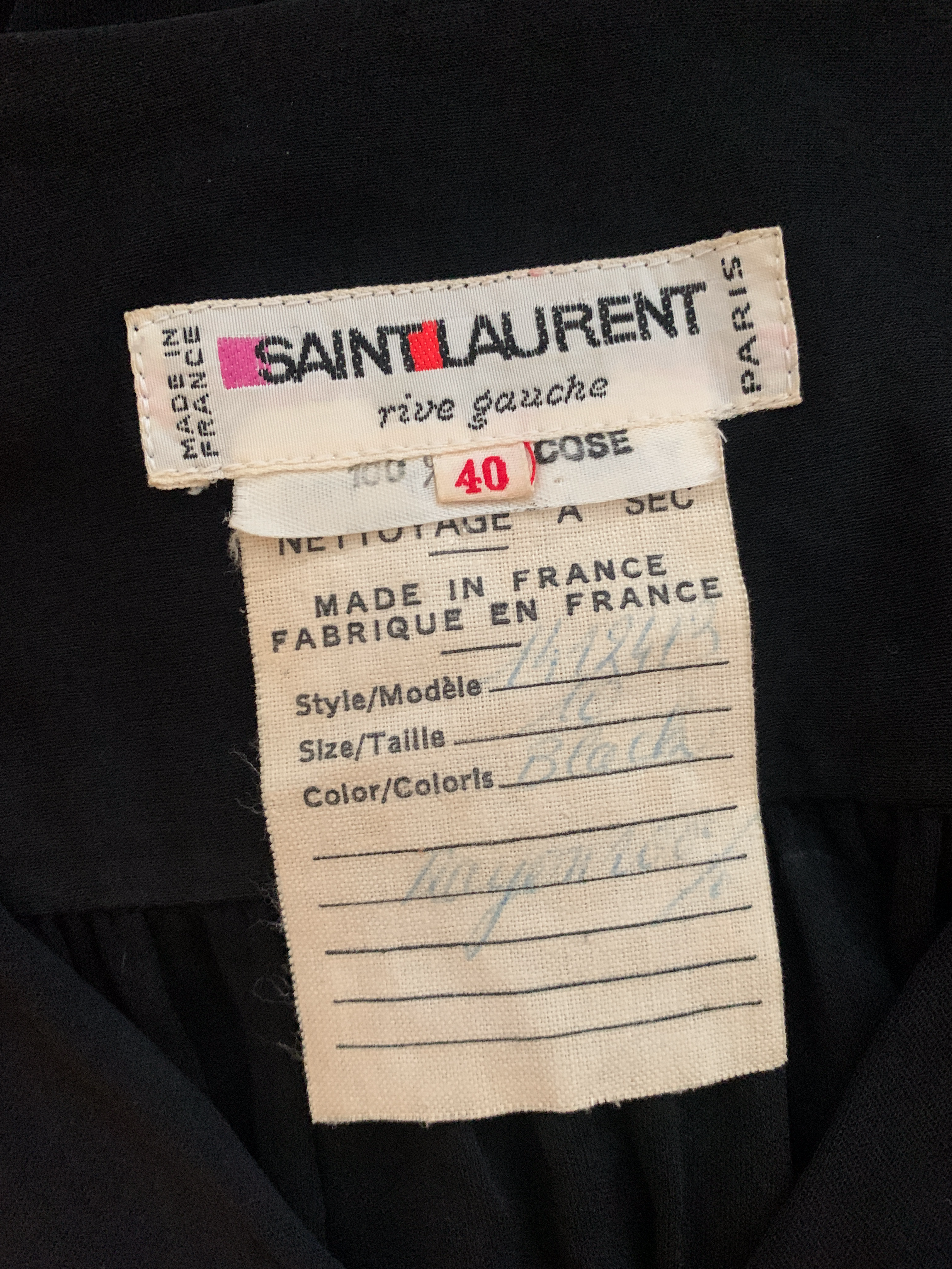 Saint Laurent Rive Gauche (YSL)  jersey dress
